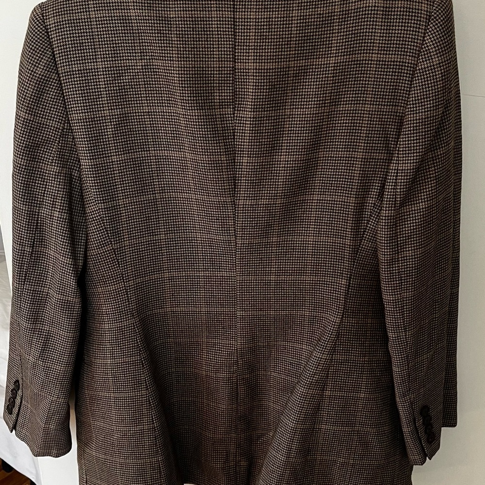 Ralph Lauren Double-Breasted Blazer in Brown Check - Picture 4 of 4